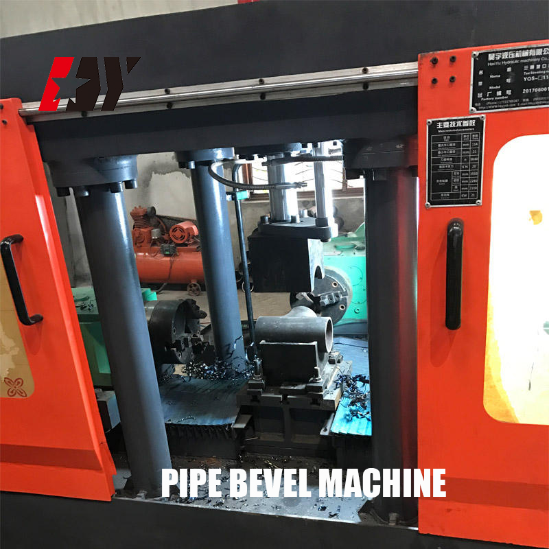 Efficient High Speed Bevel Machine Tee Elbow Beveling Machine